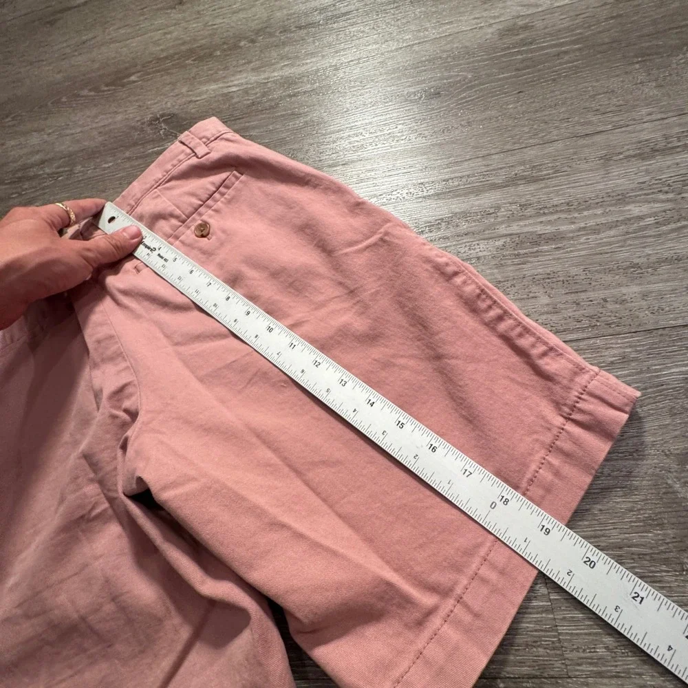 Banana Republic Aiden Shorts Men 29 Pink Cotton Stretch Chino Summer Preppy Slim
